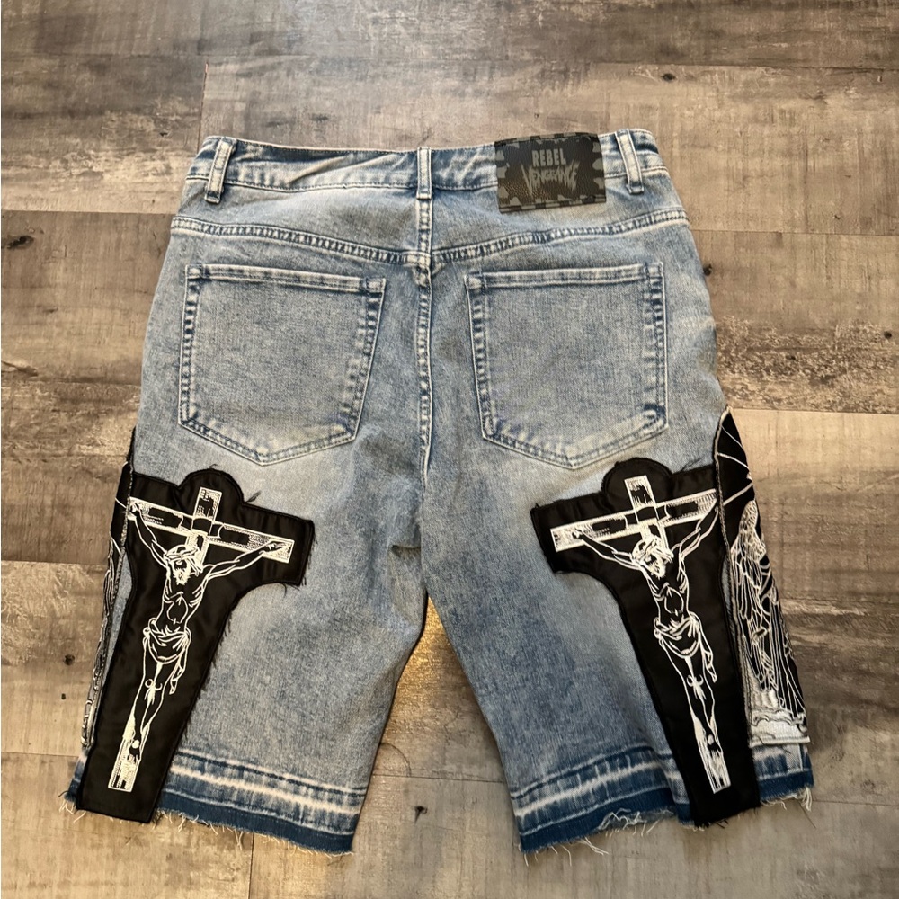 PATCHWORK JORTS - Picture 2 of 3